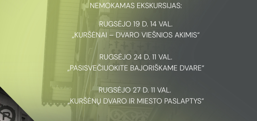 Europos paveldo dienos’26:  saugok, puoselėk, atgaivink – ekskursijų ciklas